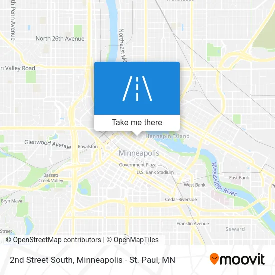 2nd Street South map