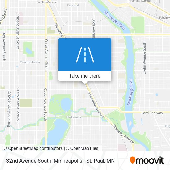 Mapa de 32nd Avenue South