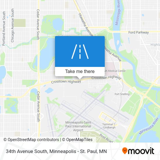 34th Avenue South map