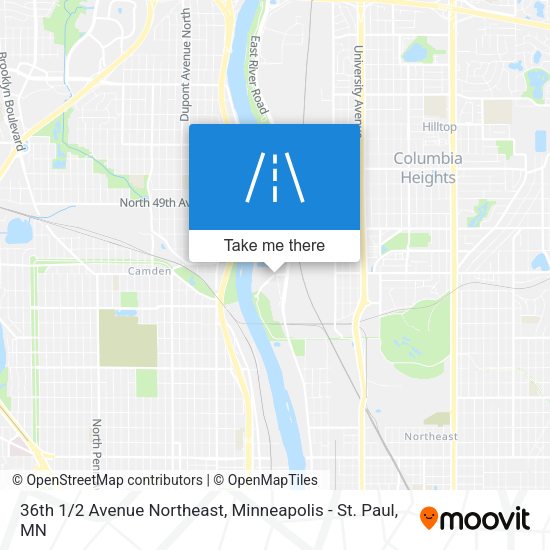 36th 1/2 Avenue Northeast map