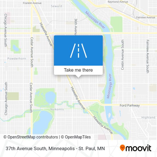 Mapa de 37th Avenue South