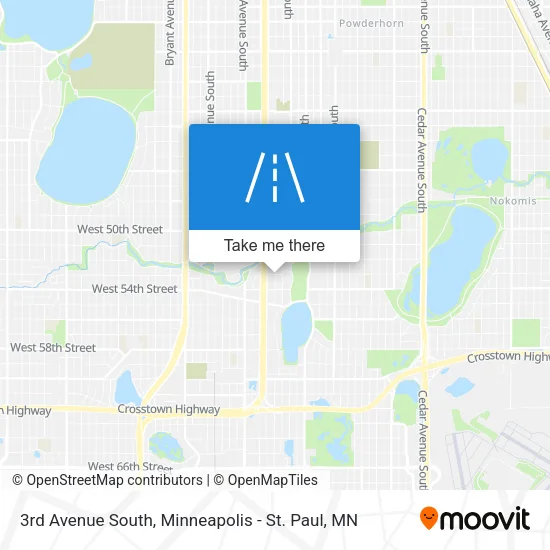 3rd Avenue South map