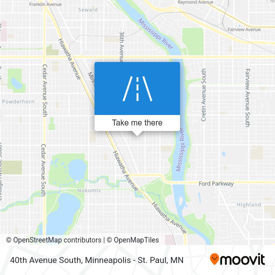 40th Avenue South map