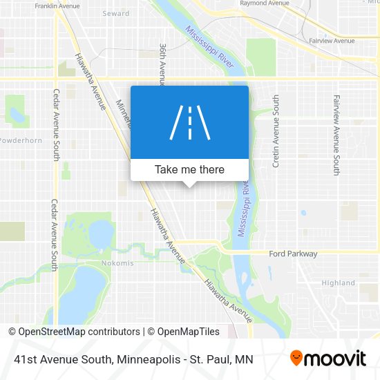 41st Avenue South map