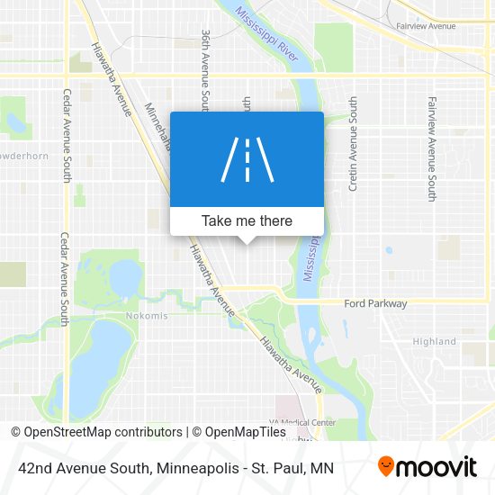 42nd Avenue South map