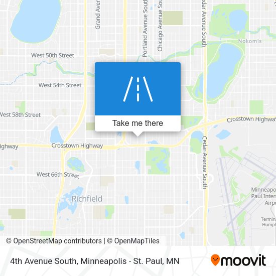 4th Avenue South map