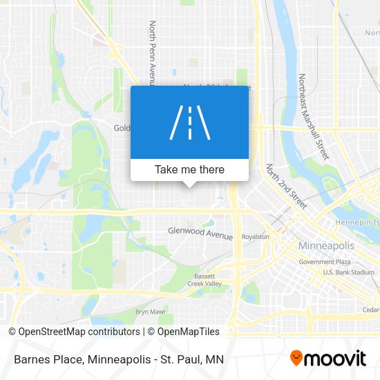Barnes Place map