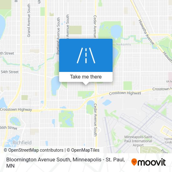 Mapa de Bloomington Avenue South