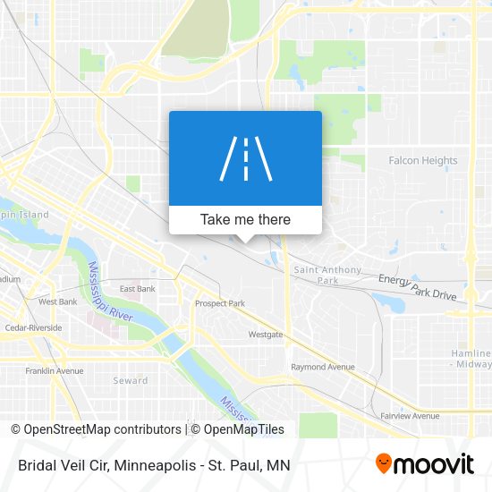 Bridal Veil Cir map