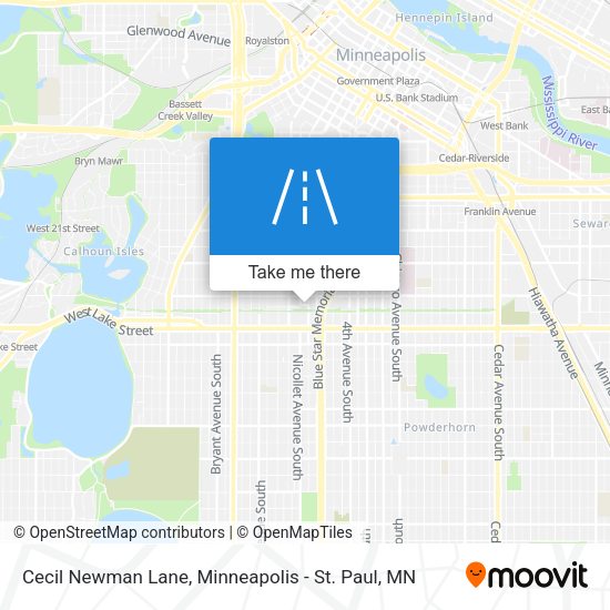 Cecil Newman Lane map