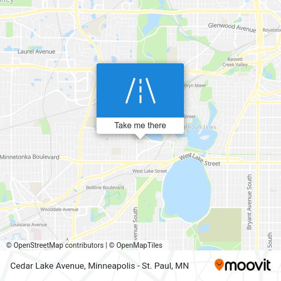 Mapa de Cedar Lake Avenue
