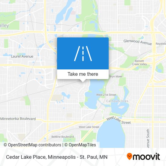 Mapa de Cedar Lake Place