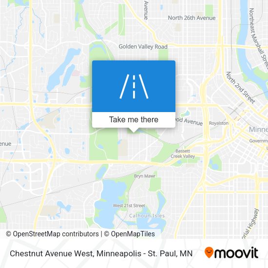 Mapa de Chestnut Avenue West