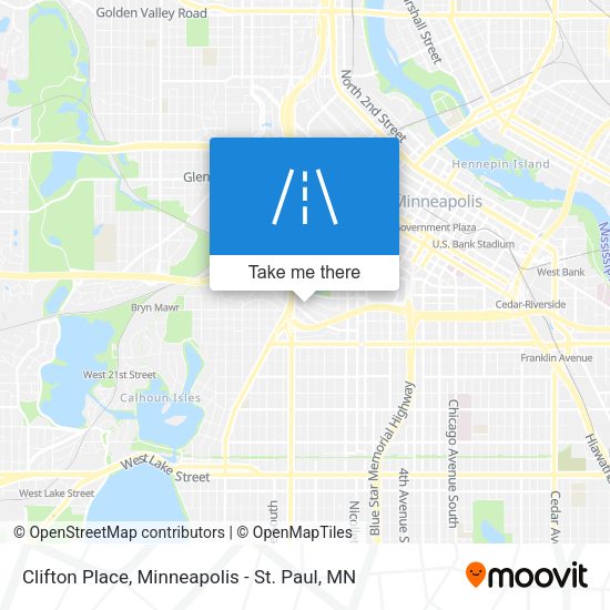 Clifton Place map