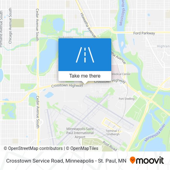 Crosstown Service Road map