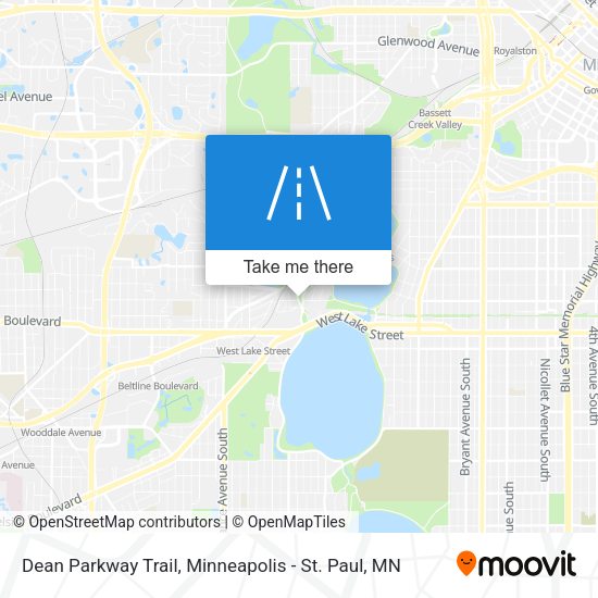 Dean Parkway Trail map