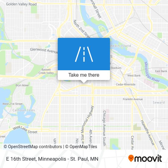 Mapa de E 16th Street
