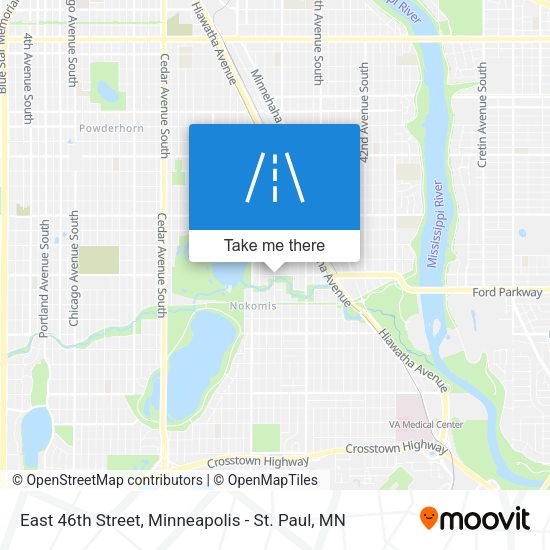 Mapa de East 46th Street