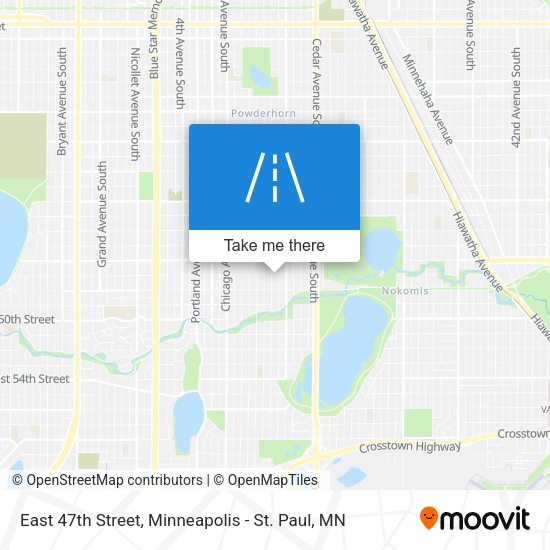East 47th Street map