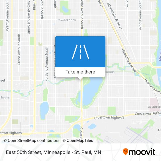 Mapa de East 50th Street