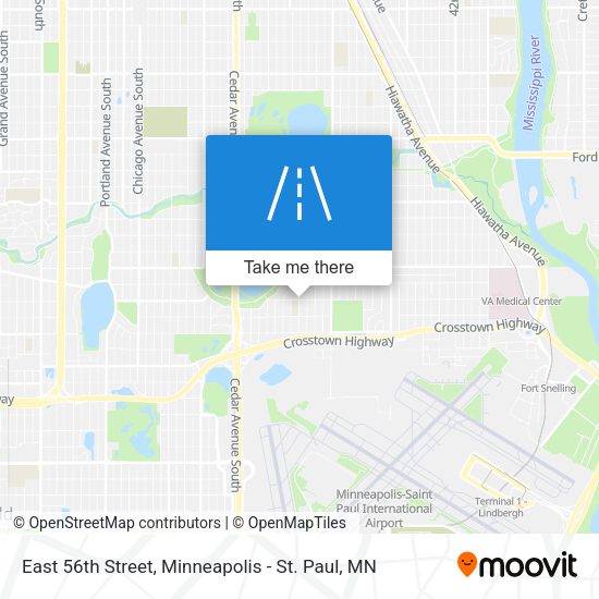 East 56th Street map