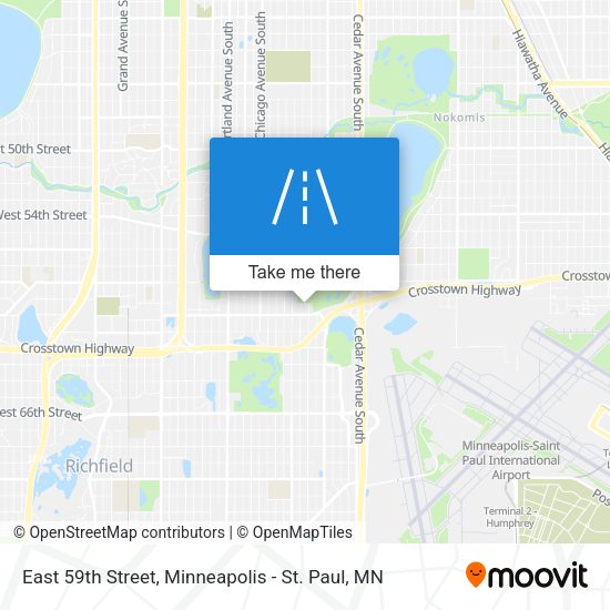 Mapa de East 59th Street