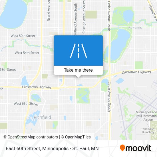 Mapa de East 60th Street