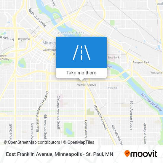 Mapa de East Franklin Avenue