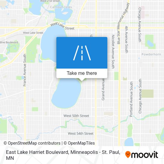 East Lake Harriet Boulevard map