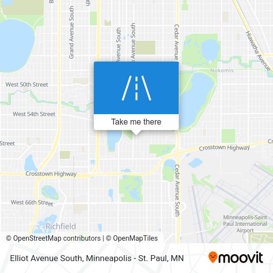 Elliot Avenue South map