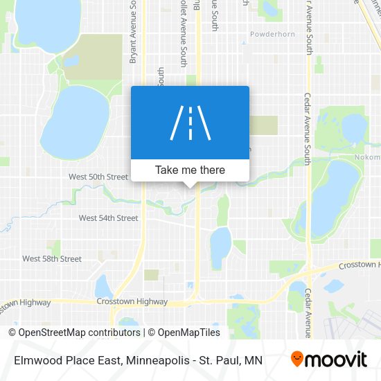 Mapa de Elmwood Place East