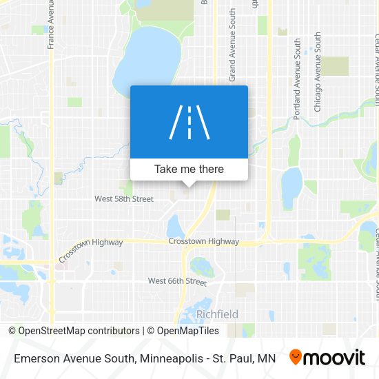 Emerson Avenue South map