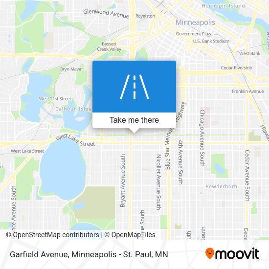 Garfield Avenue map