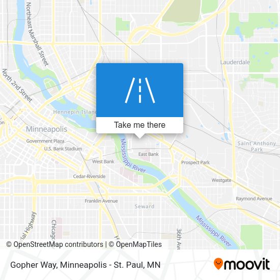 Gopher Way map