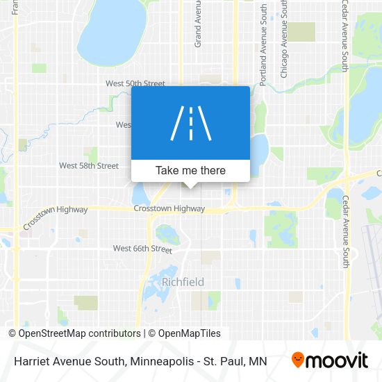 Harriet Avenue South map