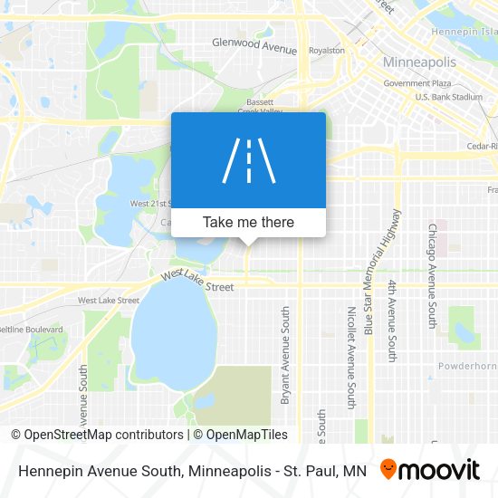 Hennepin Avenue South map