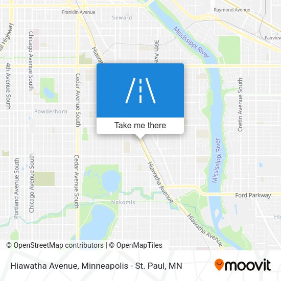Hiawatha Avenue map