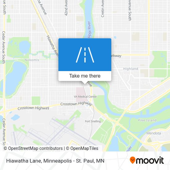Hiawatha Lane map