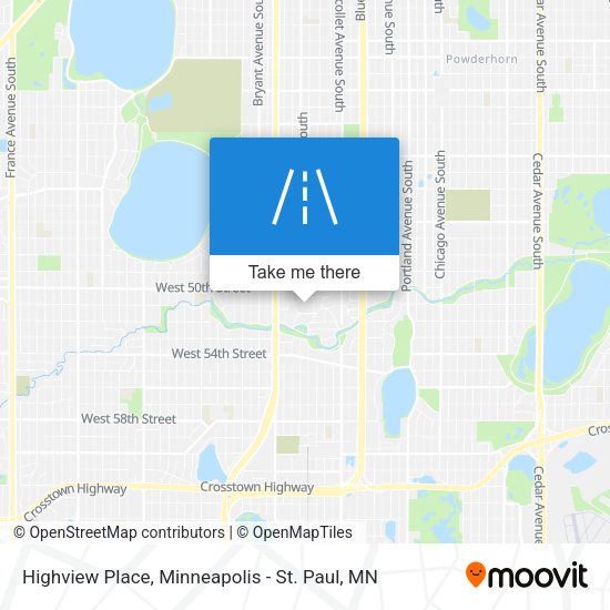 Highview Place map