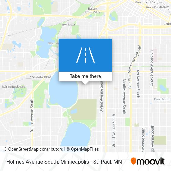 Holmes Avenue South map