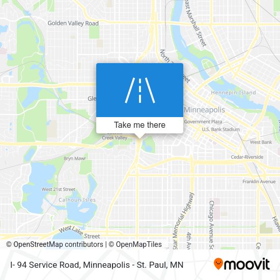 Mapa de I- 94 Service Road