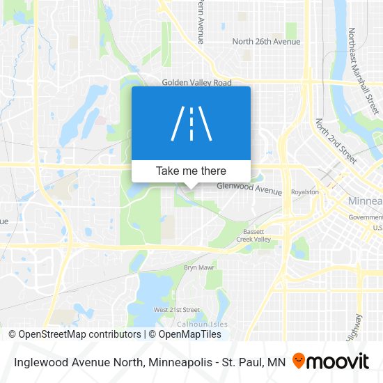 Inglewood Avenue North map