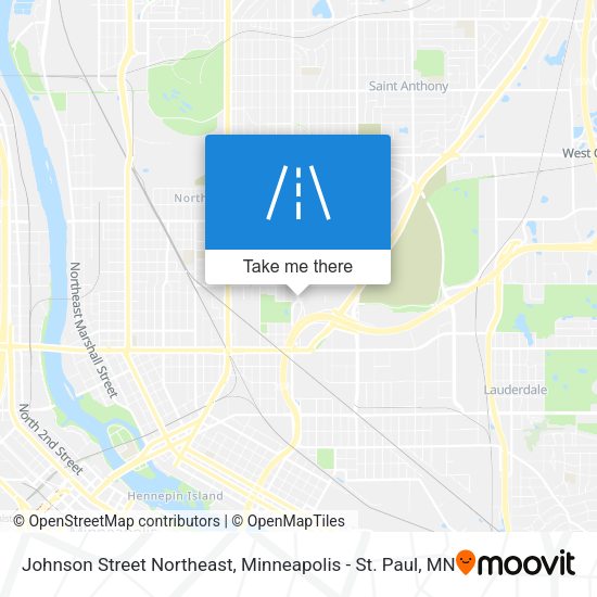 Mapa de Johnson Street Northeast