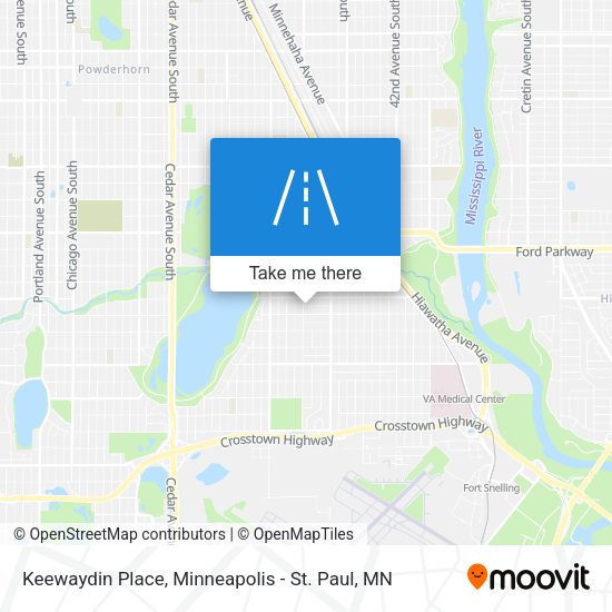 Keewaydin Place map