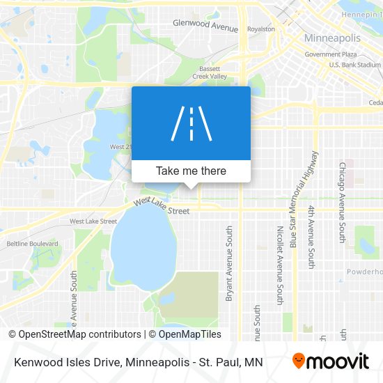 Kenwood Isles Drive map
