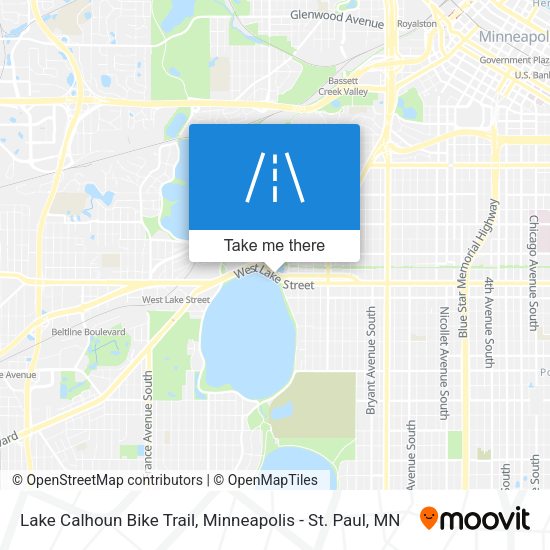 Lake Calhoun Bike Trail map