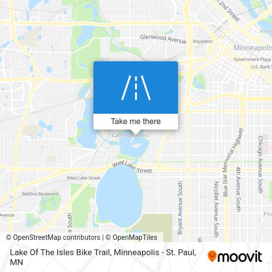 Mapa de Lake Of The Isles Bike Trail