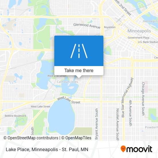 Lake Place map