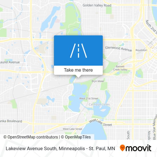 Mapa de Lakeview Avenue South