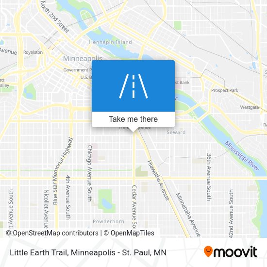 Little Earth Trail map